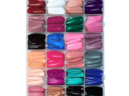 288 PCs colorful and Shiny nails box (Random Color)